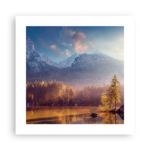 Affisch - I berg och dalar - 40x40 cm