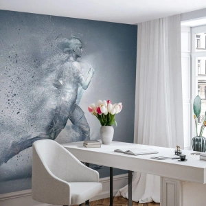 Självhäftande Fototapet Deluxe Sticker - Kristallren energi - Abstraktion, Grafik, Löpare - 250x175 cm
