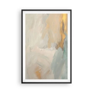 Affisch i svart ram - Abstraktion - ett land av mildhet - 61x91 cm