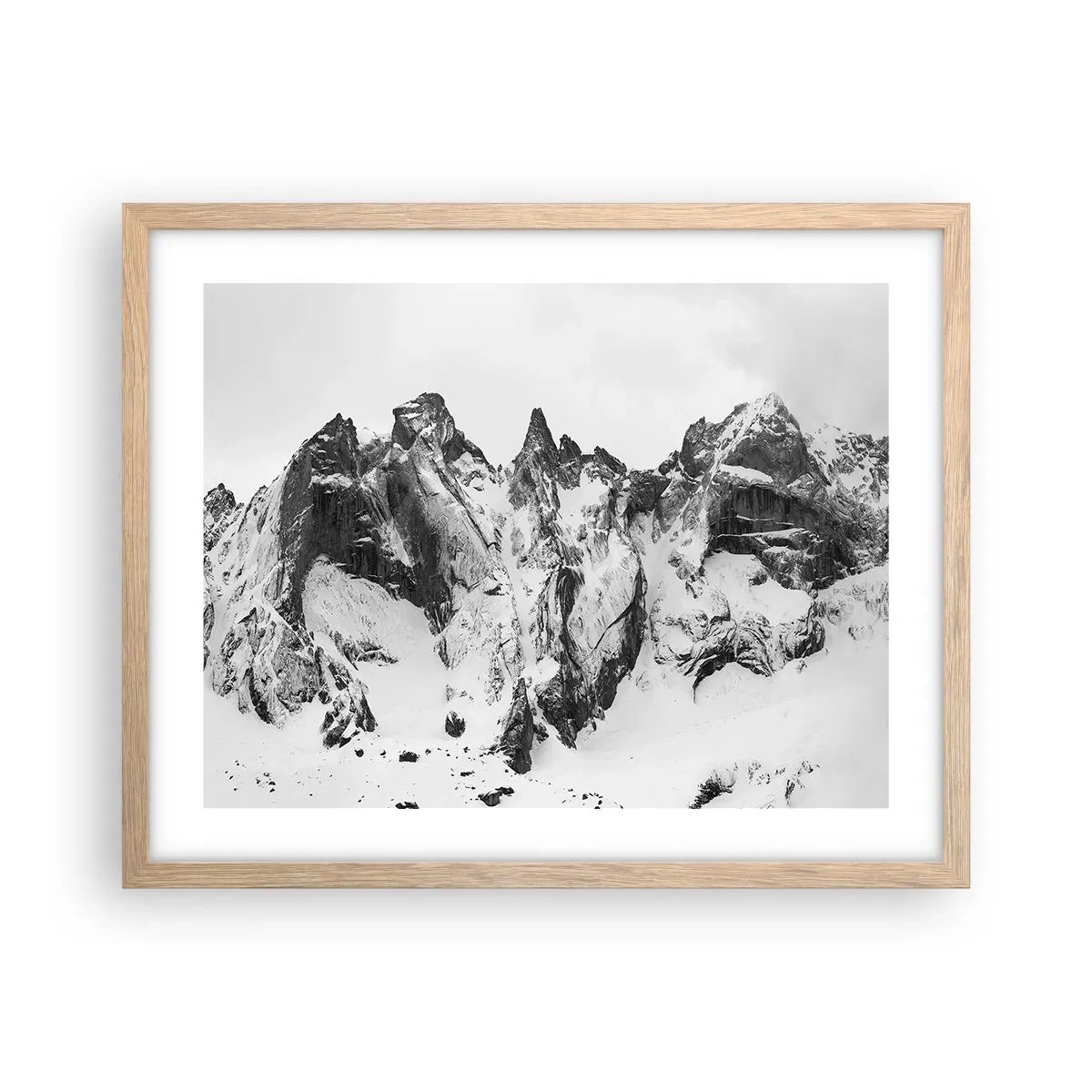 Affisch i ram av ljusek - Granitfarlig bergsrygg - 50x40 cm