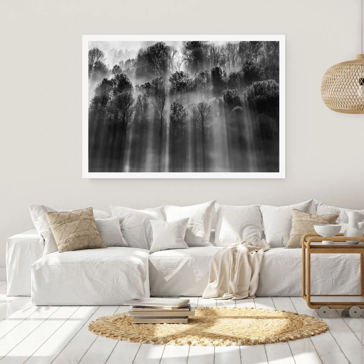 Affisch - I ljusstrålar - 100x70 cm