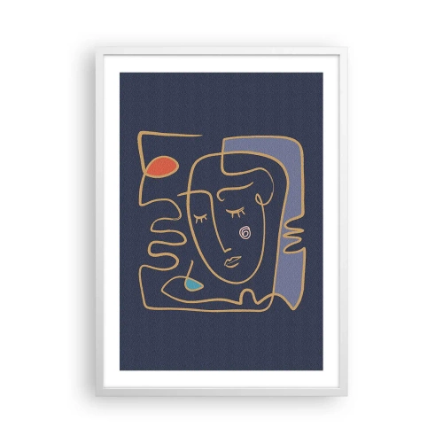 Affisch i vit ram - I drömmarnas värld - 50x70 cm