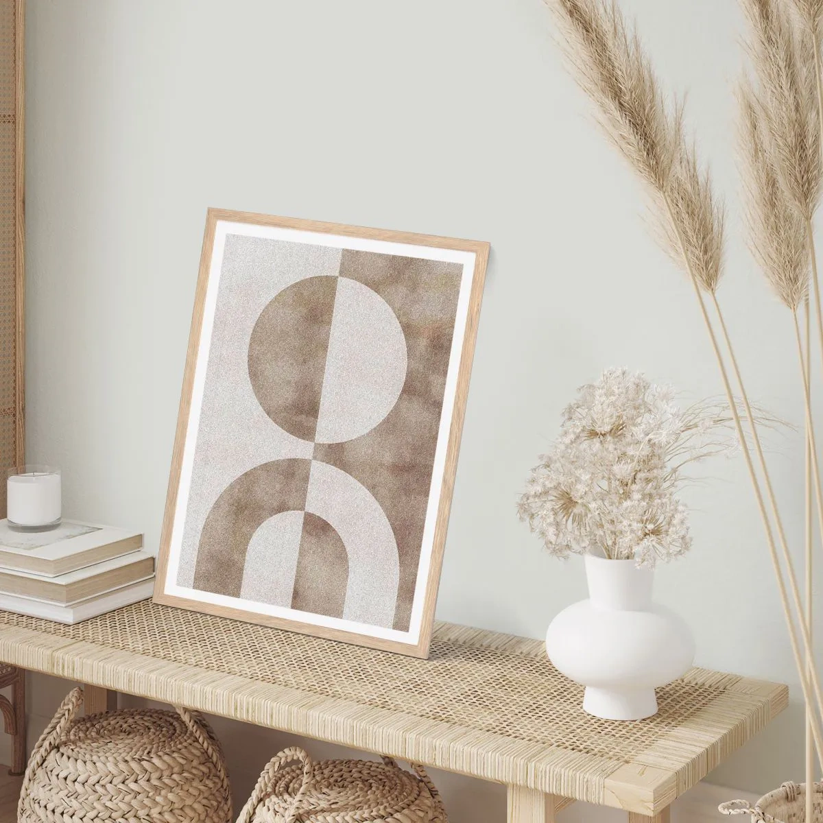 Affisch i ram av ljusek - Likheter och skillnader - 30x40 cm