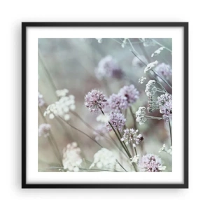 Affisch i svart ram - Söta örtfiligraner - 50x50 cm