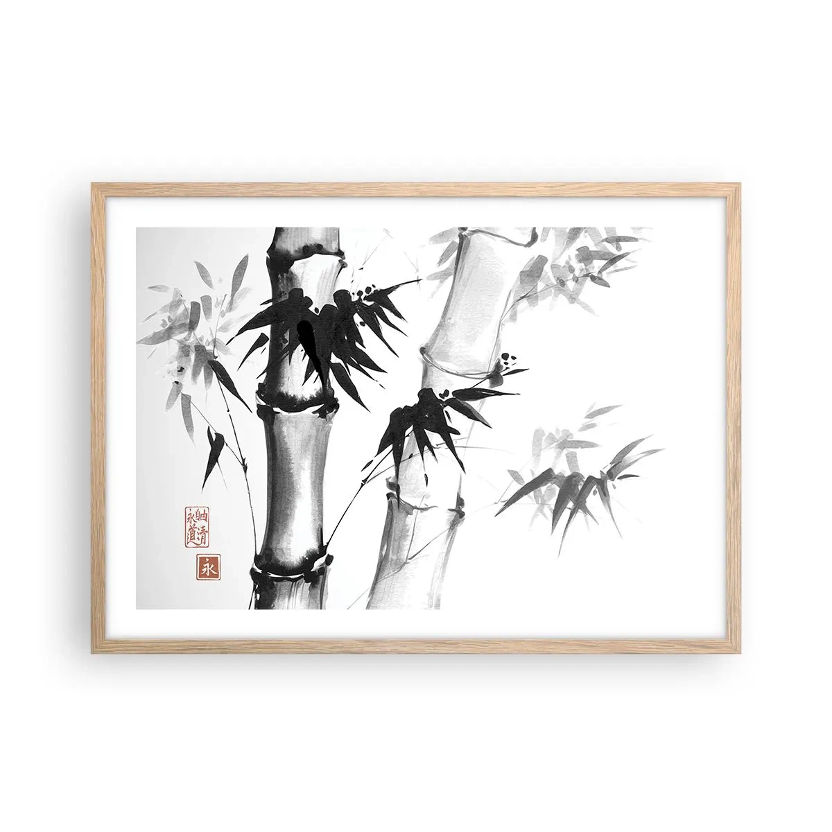 Affisch i ram av ljusek - Inzoomad orient - 70x50 cm