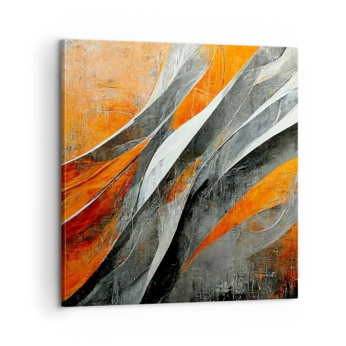 Canvastavla - Bild på duk - Värme och kyla - 60x60 cm