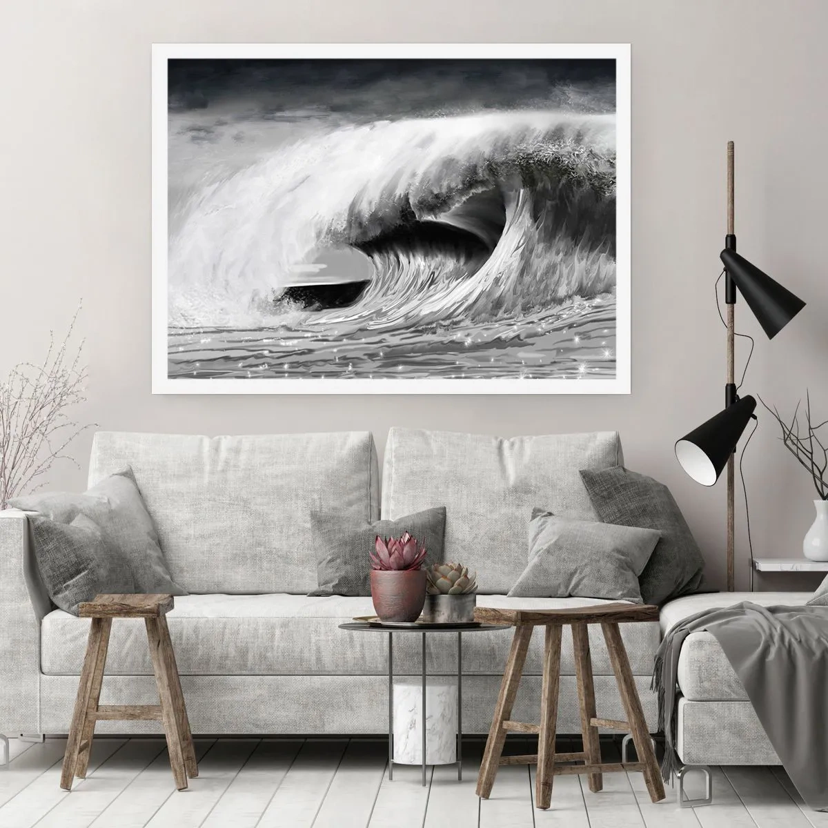 Affisch - Havets ilska - 100x70 cm