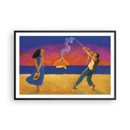 Affisch i svart ram - Mer än en stjärna från himlen - 91x61 cm