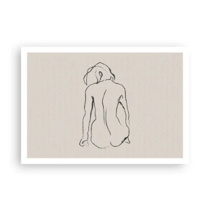 Affisch - Naken flicka - 100x70 cm