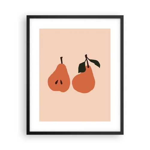 Affisch i svart ram - Bara sötma - 40x50 cm