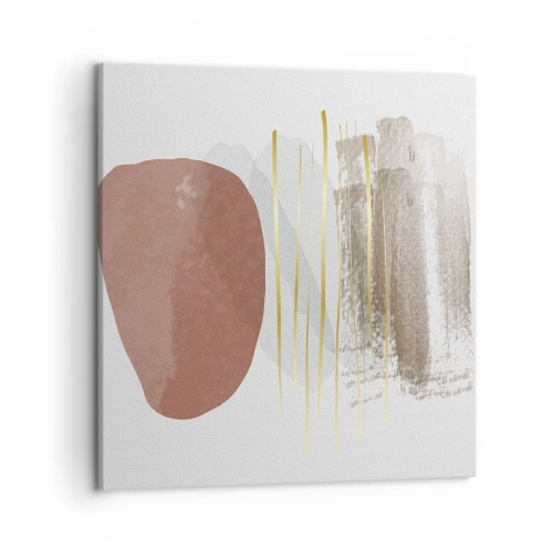 Canvastavla - Bild på duk - Abstrakt pelargång - 50x50 cm