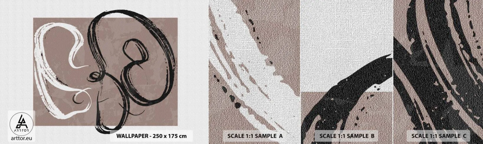 Provbit av fototapet Premium Canvas - Komposition - sökande efter fullständighet - Minimalism, Bit, Abstraktion - 100x30 cm