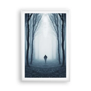 Affisch i vit ram - Och allt är enkelt och klart - 61x91 cm