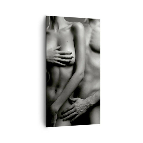 Canvastavla - Bild på duk - Adam och Eva - 55x100 cm