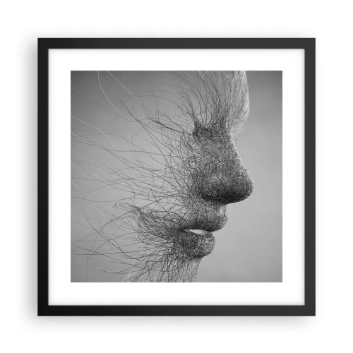 Affisch i svart ram - Vindens ande - 40x40 cm