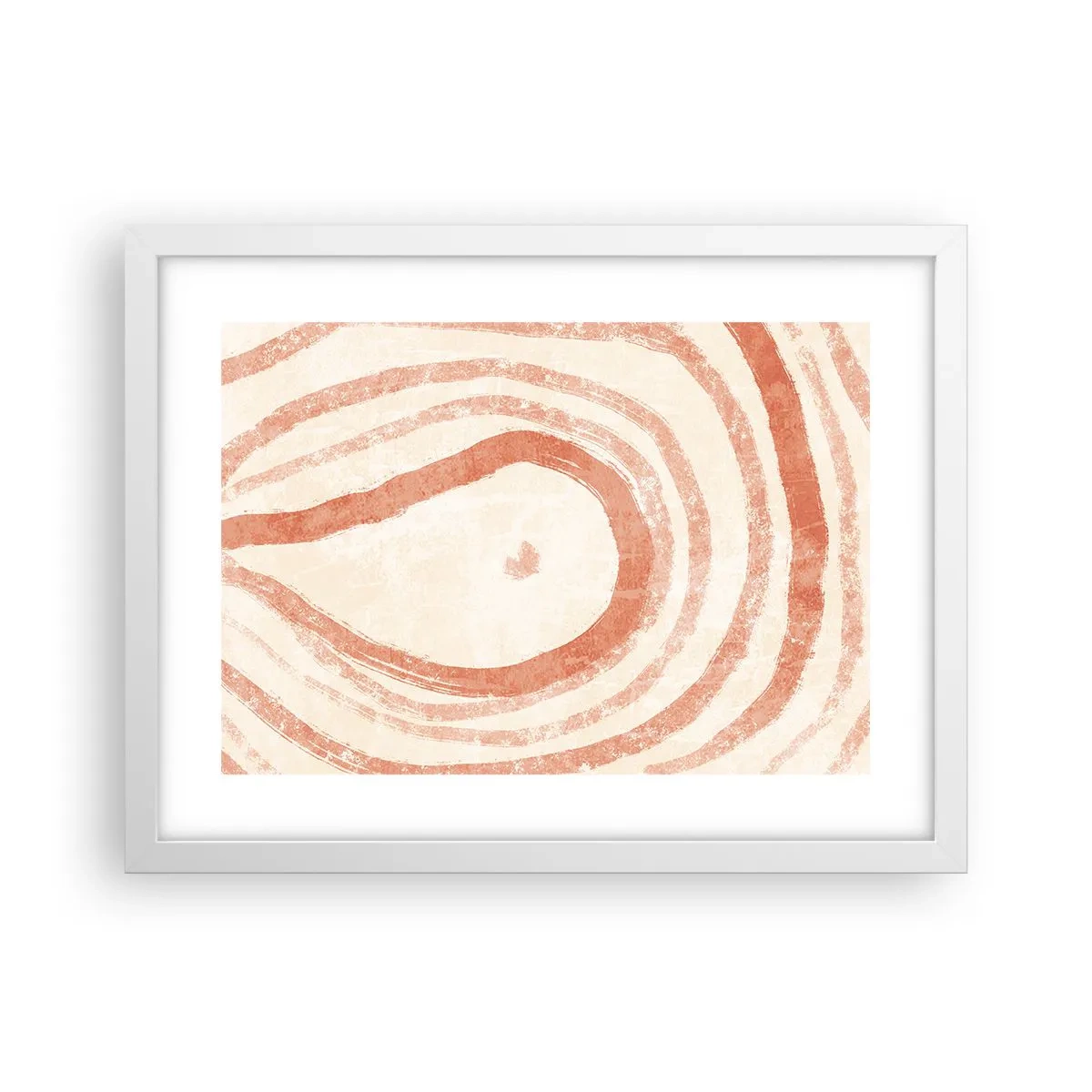 Affisch i vit ram - Korallringar - komposition - 40x30 cm