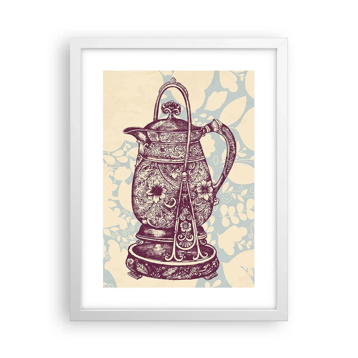 Affisch i vit ram - Skönhet av det vardagliga livet - 30x40 cm