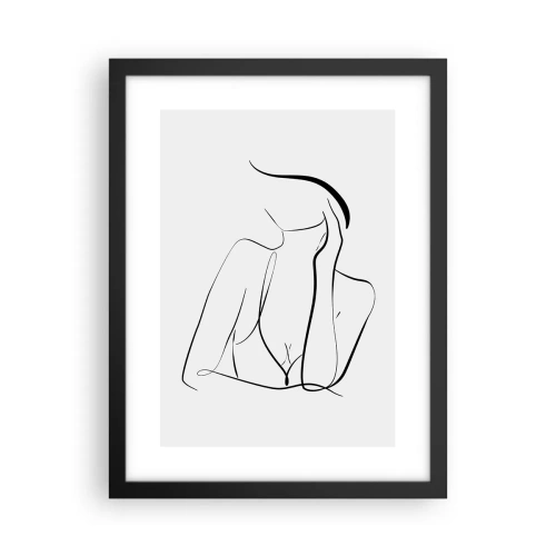 Affisch i svart ram - På drömvågen - 30x40 cm