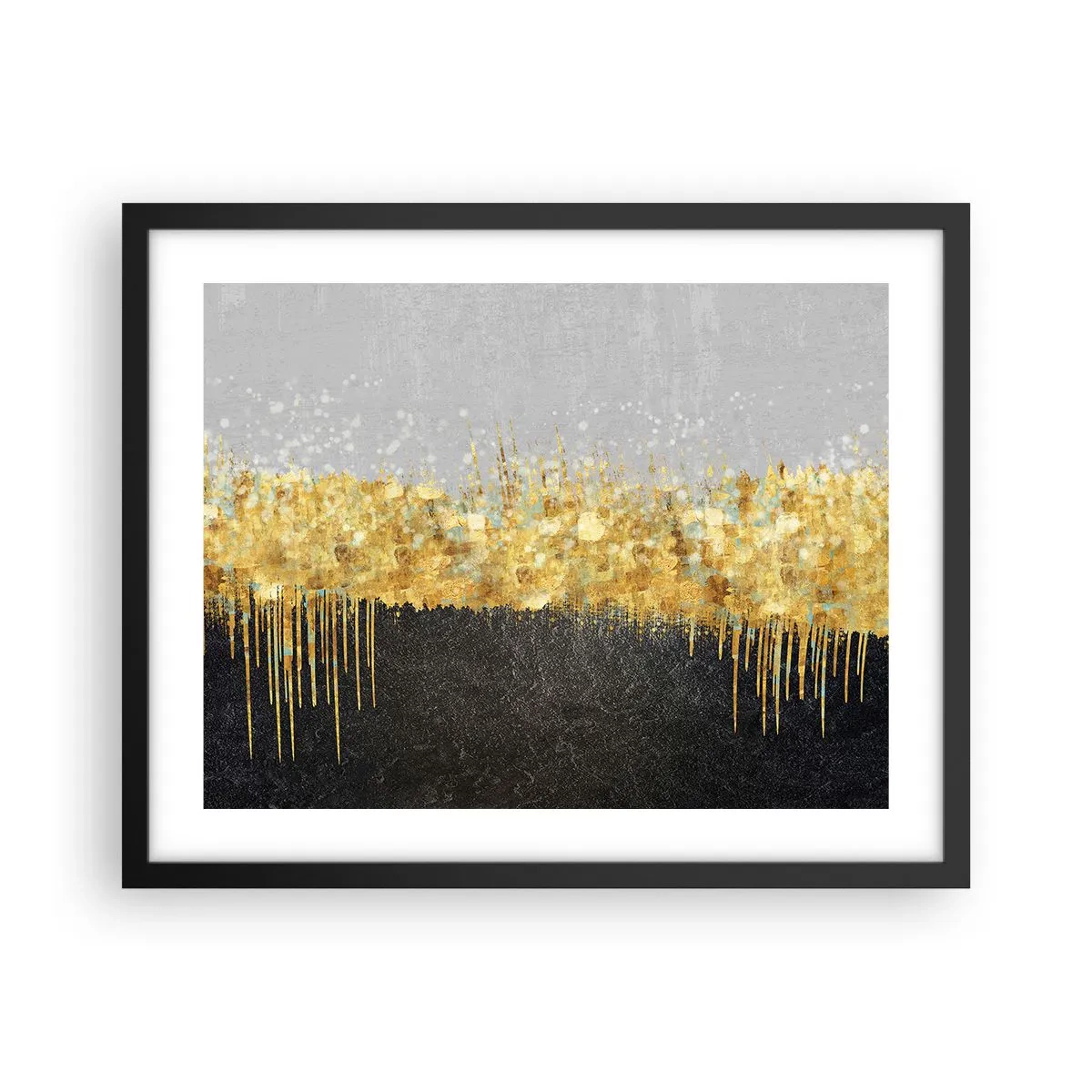 Affisch i svart ram - Inåt och uppåt - 50x40 cm