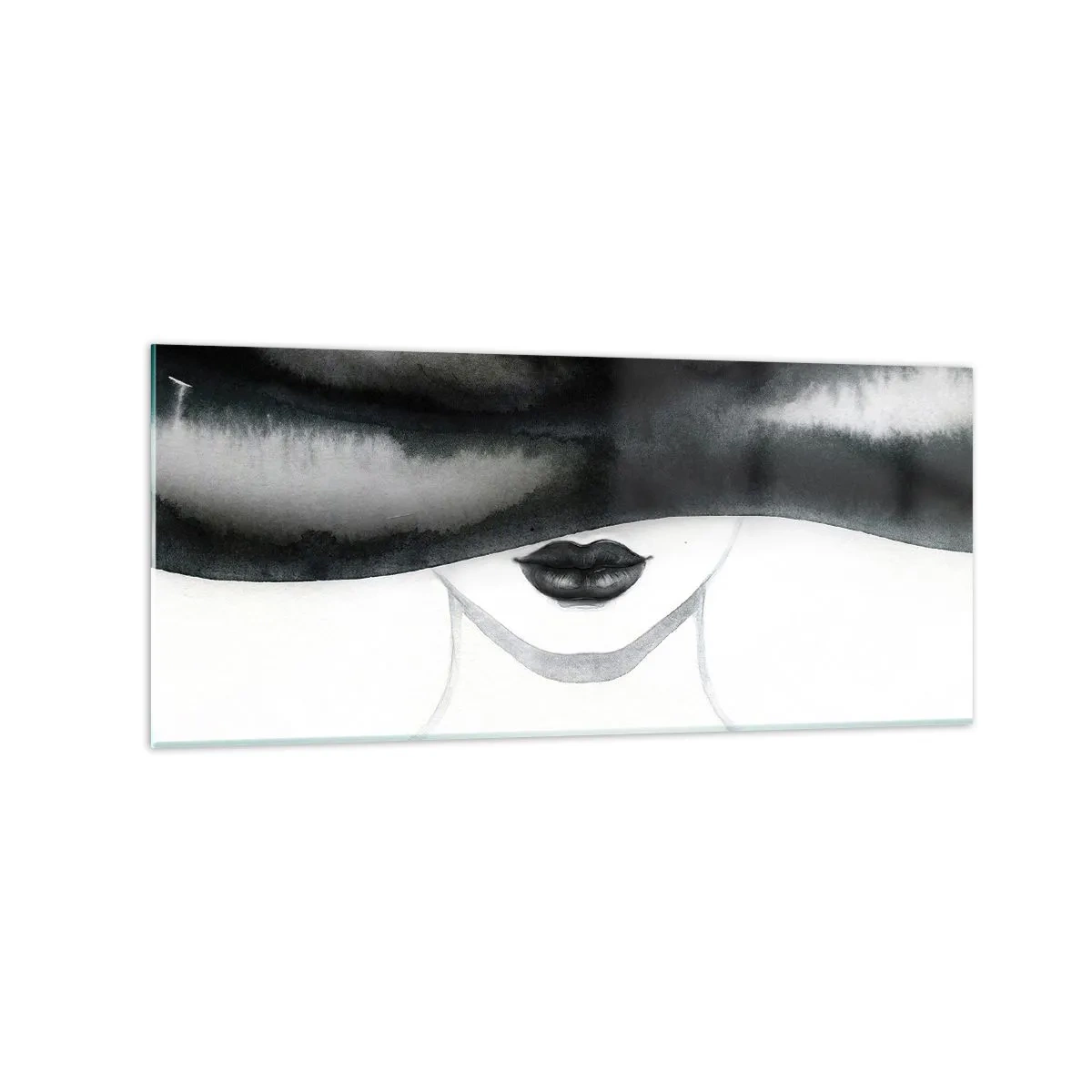 Glastavla - Bild på glas - Sensuell hemlighet - 120x50 cm
