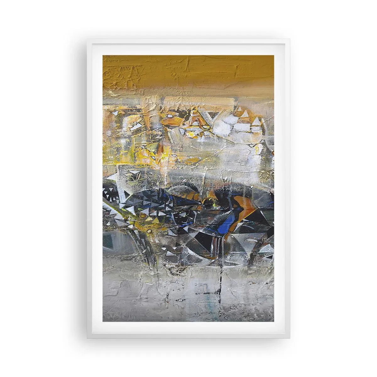 Affisch i vit ram - Allt blir bra - 61x91 cm