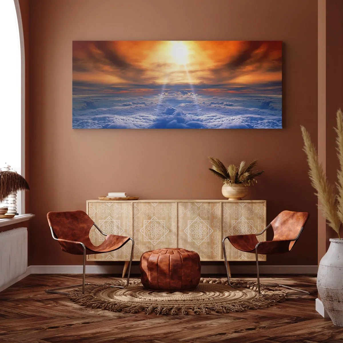 Canvastavla - Bild på duk - Mystiskt landskap - 100x40 cm