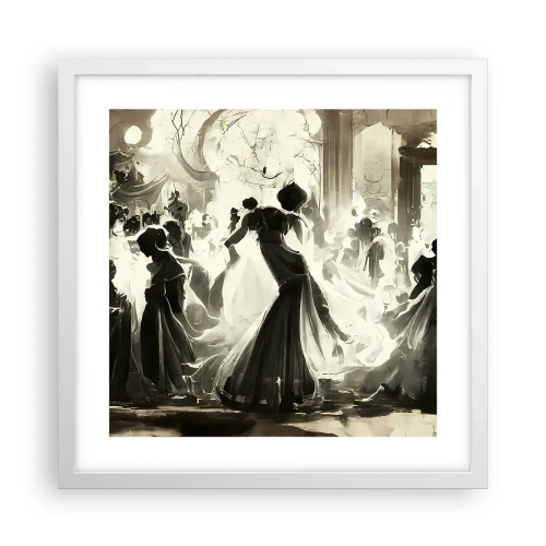 Affisch i vit ram - Stor maskerad - 40x40 cm