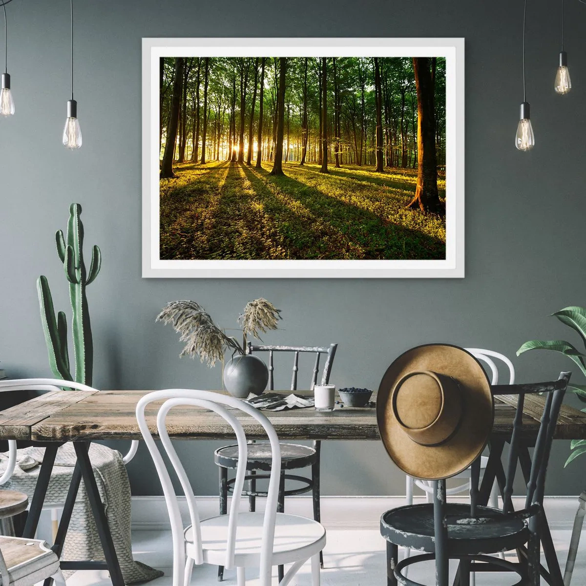 Affisch i vit ram - Fotografi av alla vårar - 40x30 cm