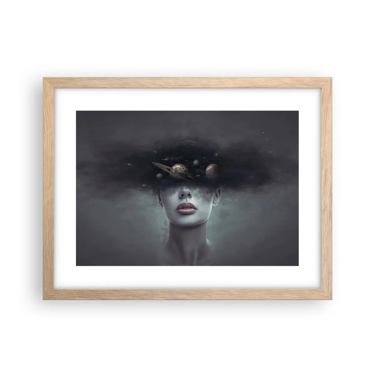 Affisch i ram av ljusek - Och planeterna blir galna... - 40x30 cm