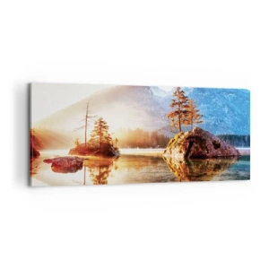 Canvastavla - Bild på duk - Naturen i ett nytt ljus - 100x40 cm