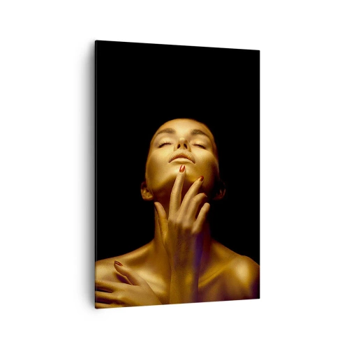 Canvastavla - Bild på duk - Som guldsilke - 70x100 cm