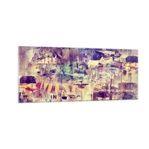 Glastavla - Bild på glas - Och så mycket blir det klar - 100x40 cm