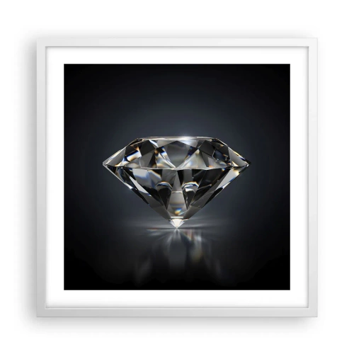 Affisch i vit ram - Bästa flickvännen - 50x50 cm