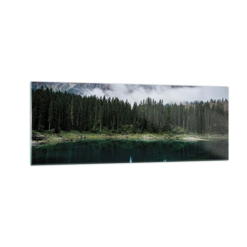 Glastavla - Bild på glas - Tyst, tyst, väck inte sovande vatten... - 140x50 cm