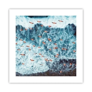 Affisch - Kustparad - 40x40 cm