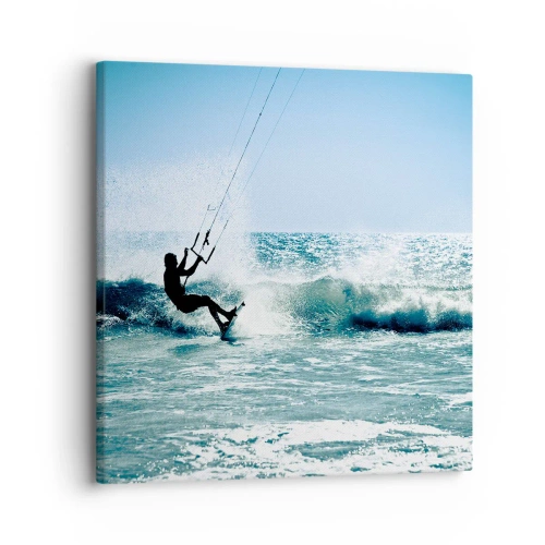 Canvastavla - Bild på duk - Ge upp för vinden - 30x30 cm