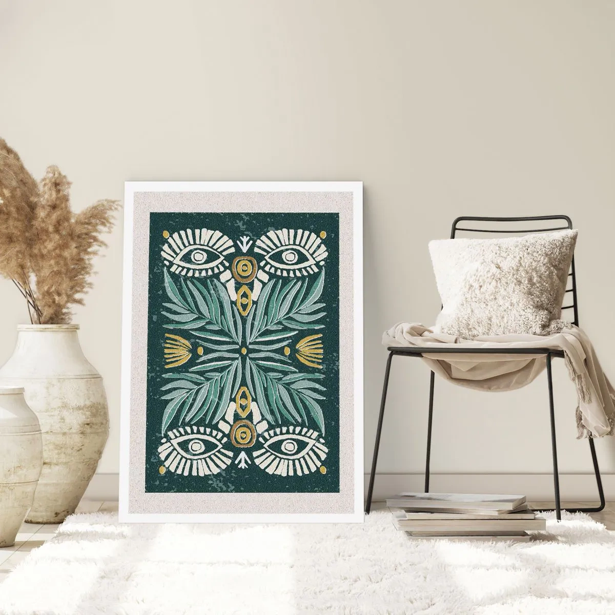 Affisch - Som ett folkligt mönster - 30x40 cm