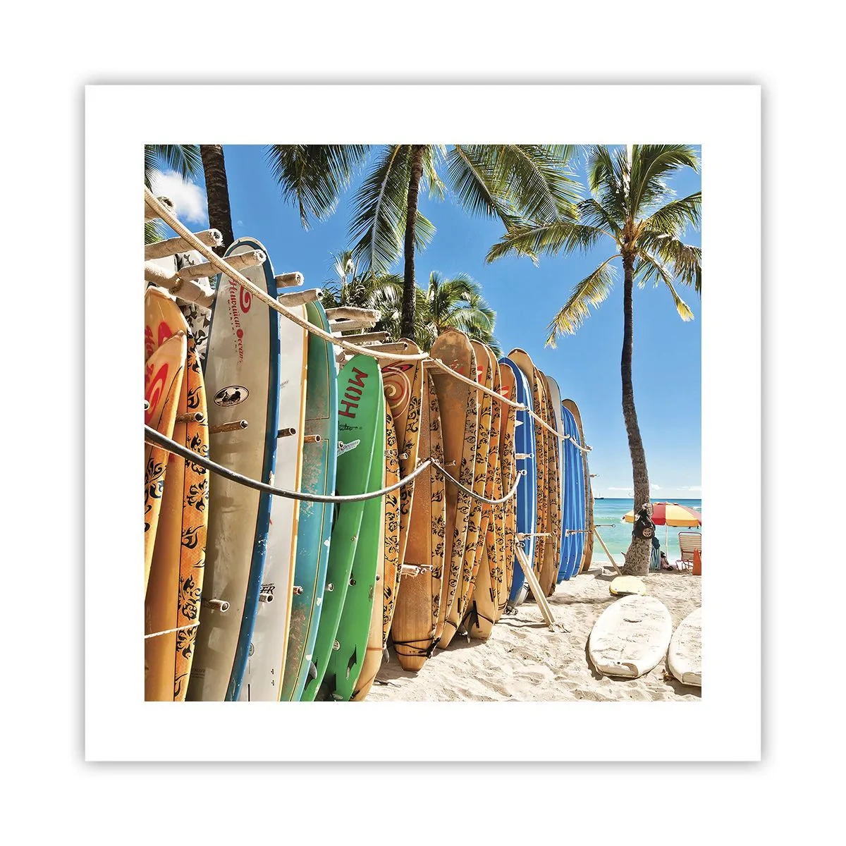 Affisch - Solig lek - 40x40 cm