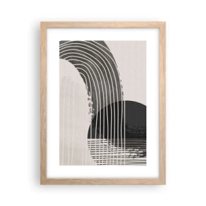 Affisch i ram av ljusek - Dit och tillbaka - 30x40 cm