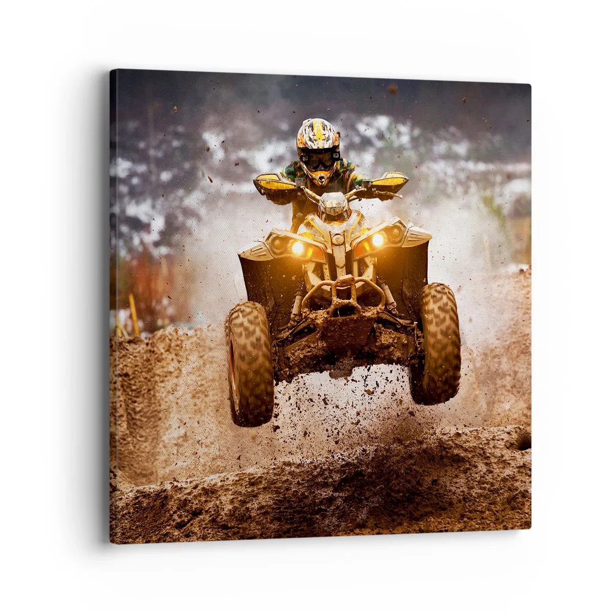 Canvastavla - Bild på duk - No risk no fun - 40x40 cm