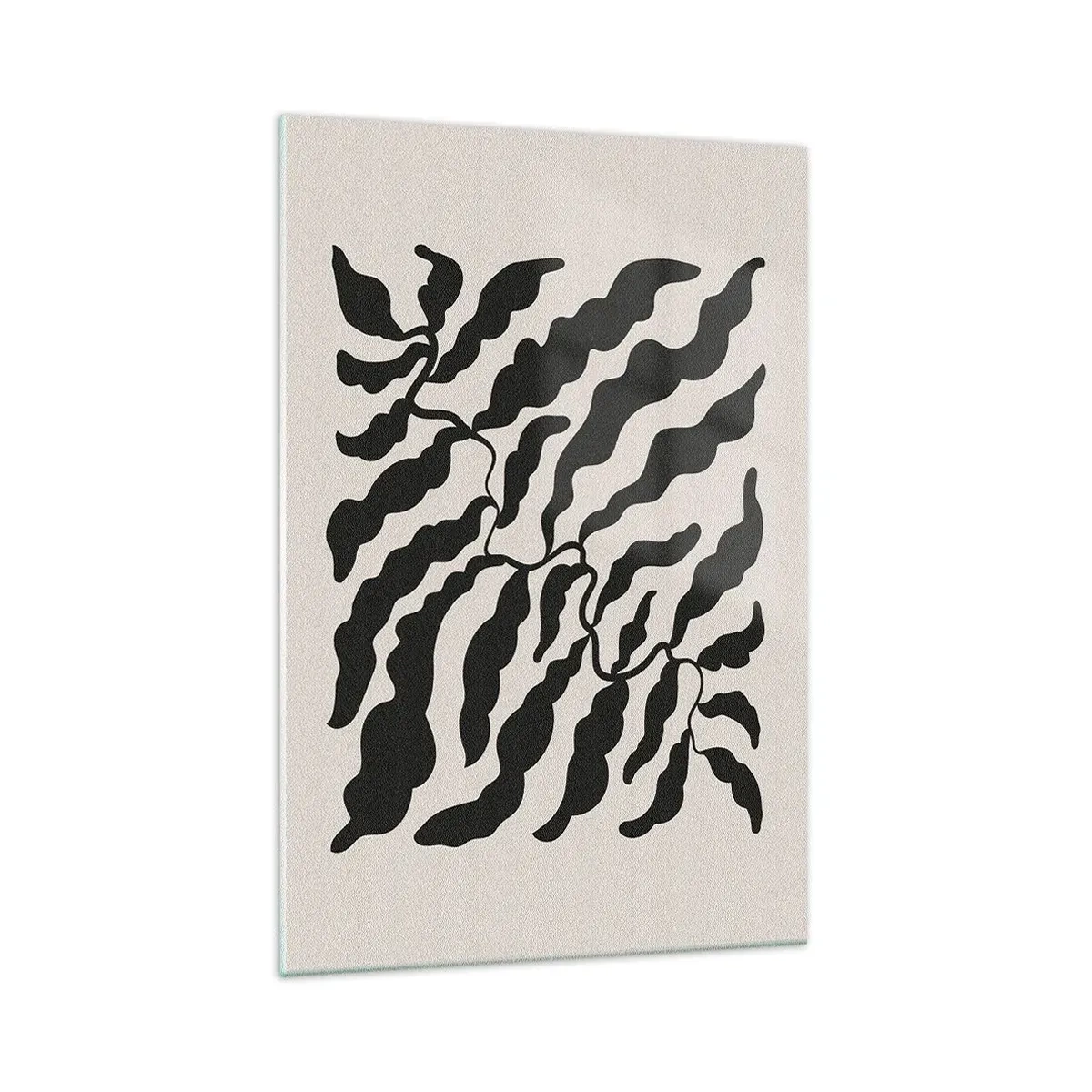 Glastavla - Bild på glas - Kvadratens natur - 70x100 cm