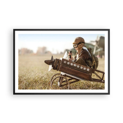 Affisch i svart ram - Stort mot drömmarna - 91x61 cm