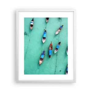 Affisch i vit ram - Under en glad väntan - 40x50 cm