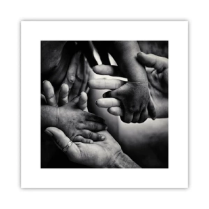 Affisch - Att vara människa - 30x30 cm