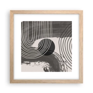 Affisch i ram av ljusek - Ovalen vinner - 30x30 cm