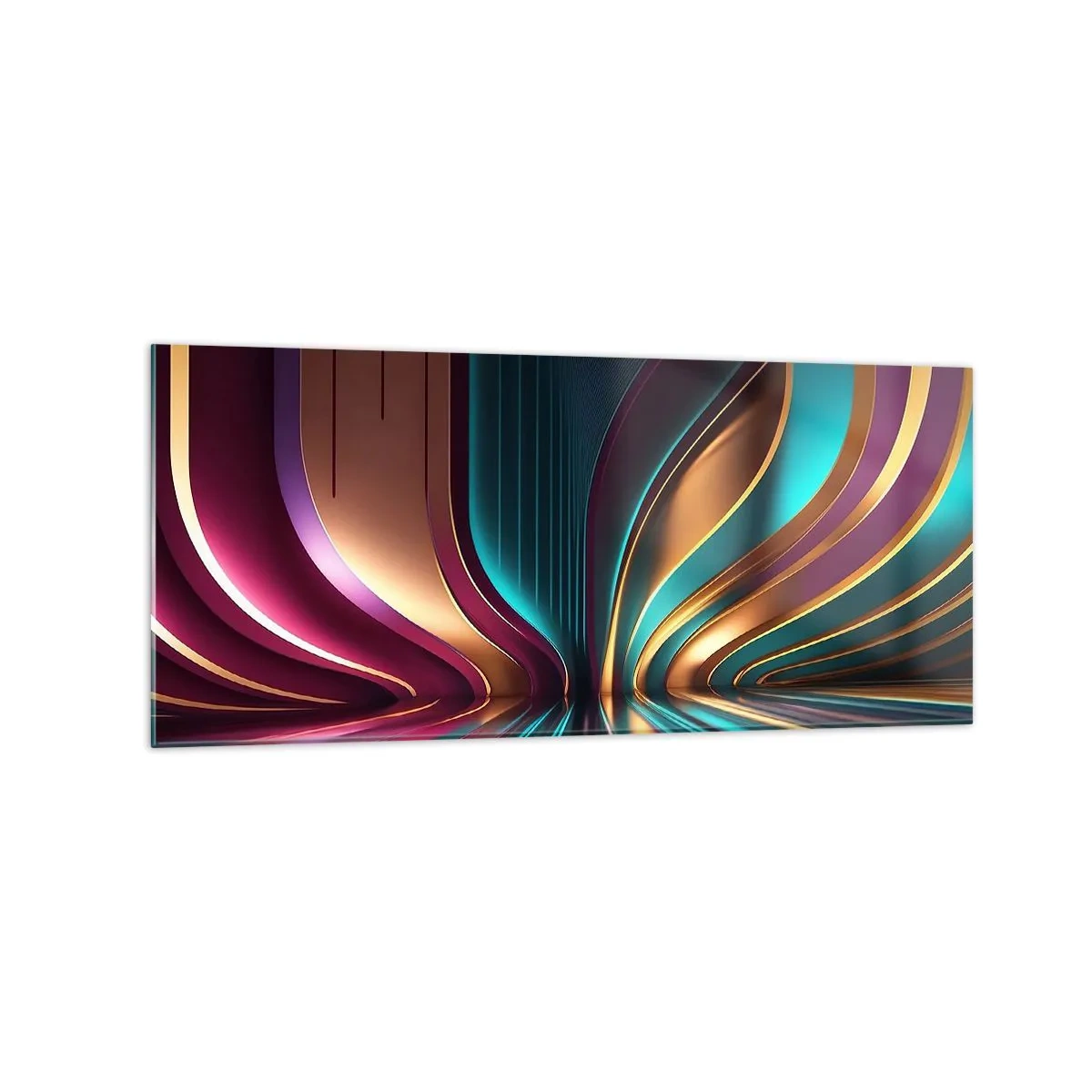 Glastavla - Bild på glas - Ljusets arkitektur - 120x50 cm