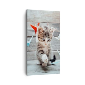 Canvastavla - Bild på duk - Första lektionen - 45x80 cm