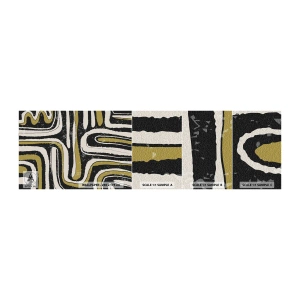 Provbit av självhäftande fototapet Deluxe Sticker - Komposition: stråk och gränder - Åldrig, Abstraktion, Bit - 100x30 cm