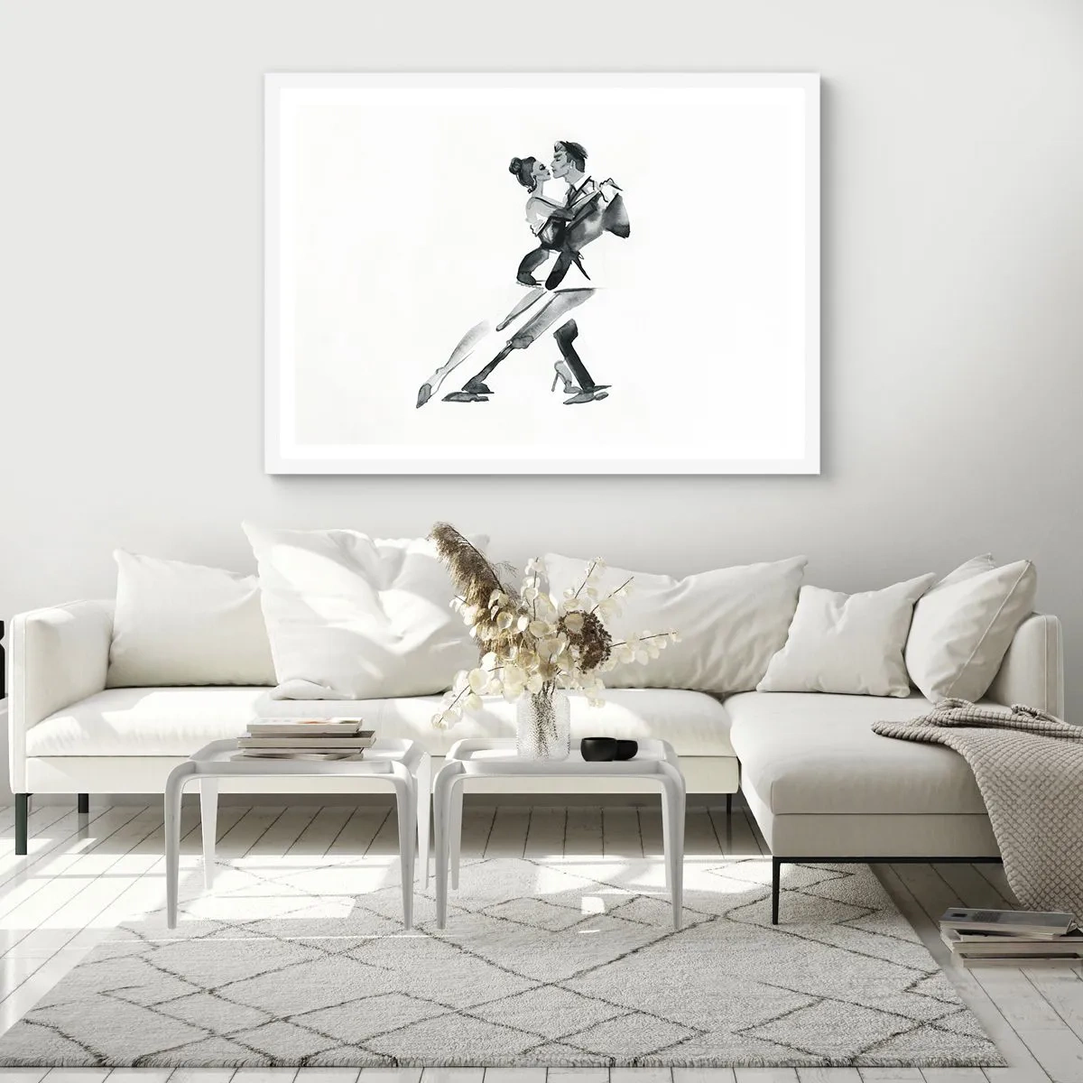 Affisch i vit ram - I en rytm - 100x70 cm