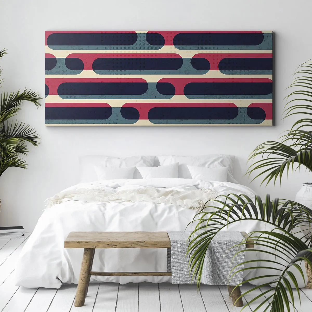 Canvastavla - Bild på duk - In och framåt - 100x40 cm